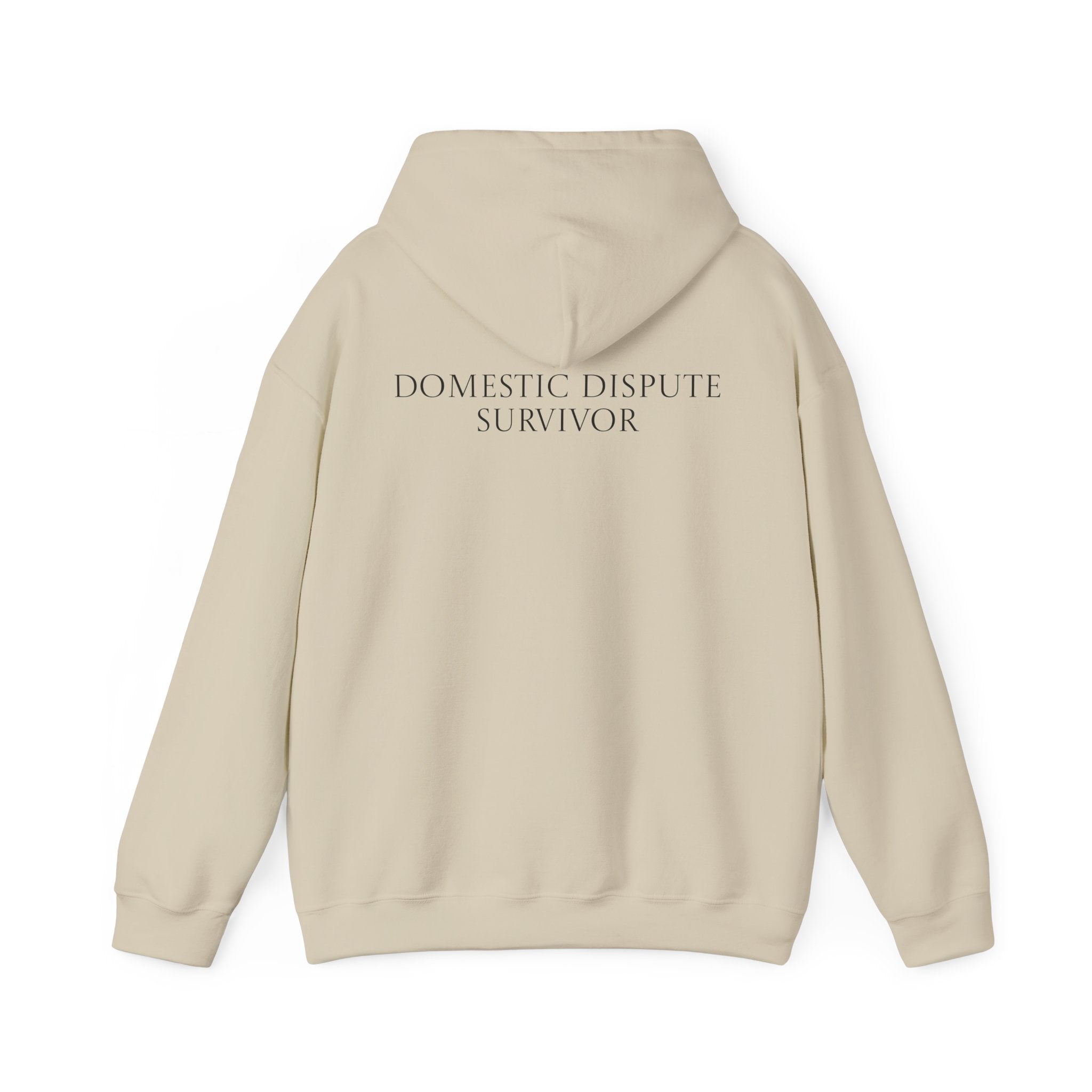 Domestic Dispute Survivor Hoodie Back