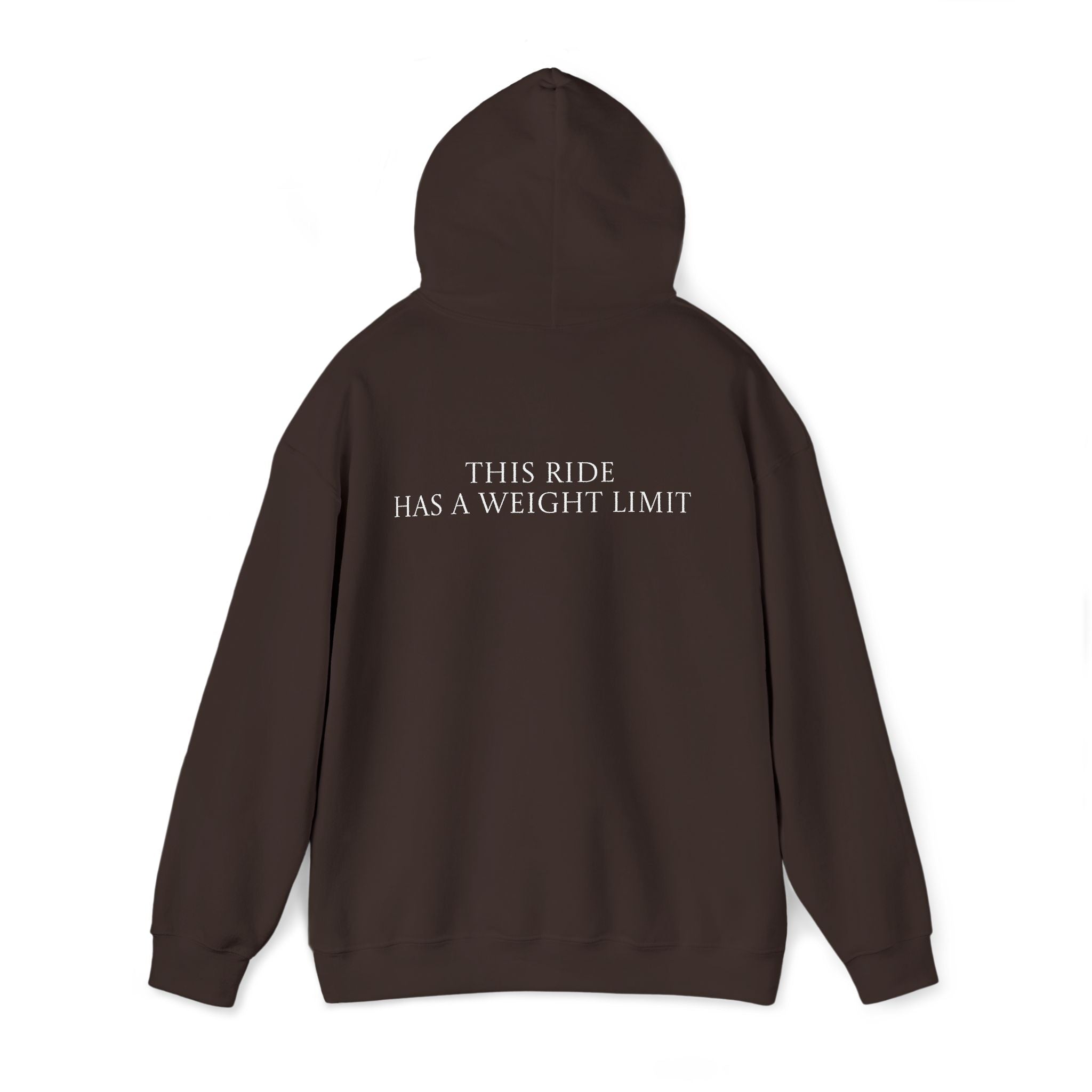 This Ride Has A Weight Limit Hoodie Back