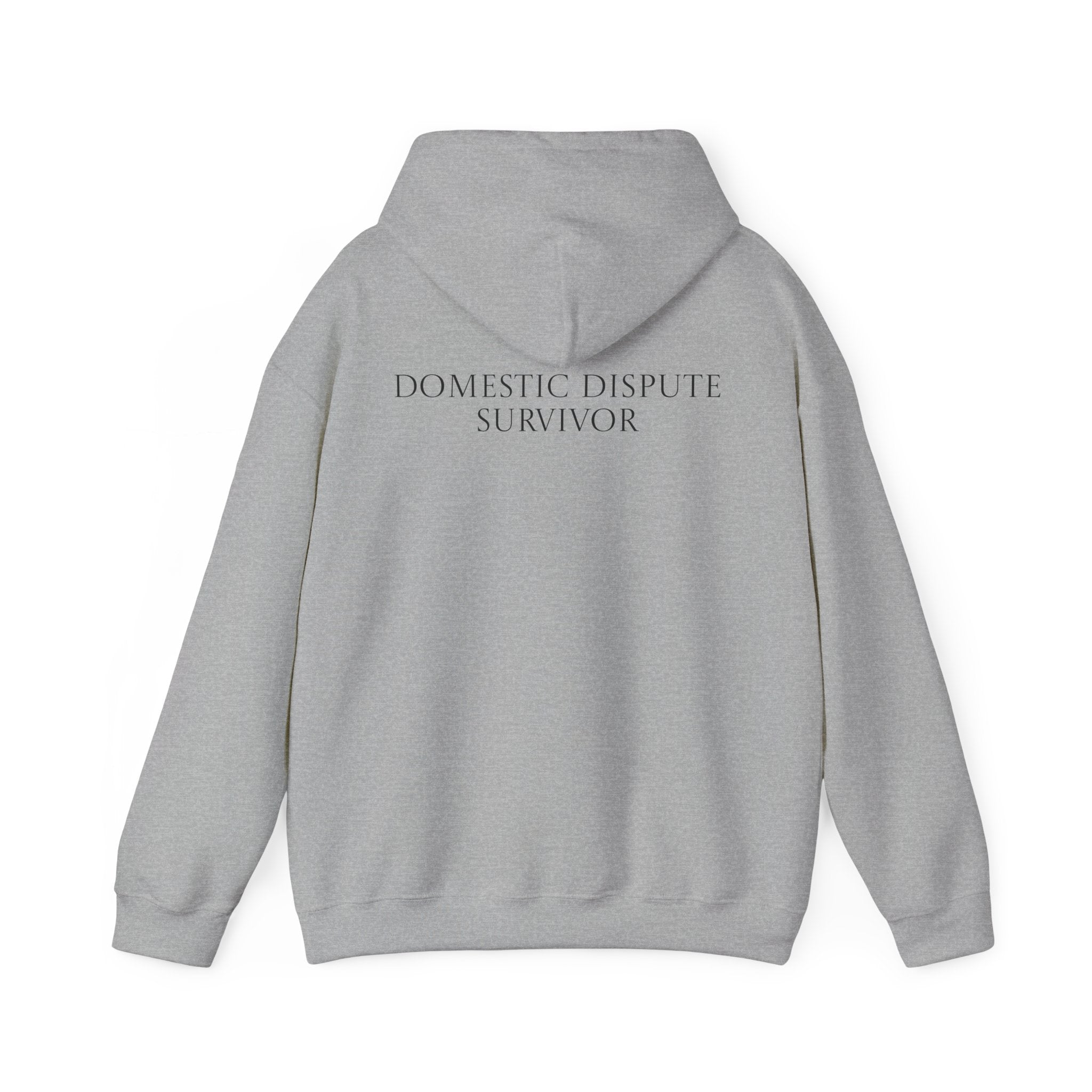 Domestic Dispute Survivor Hoodie Back