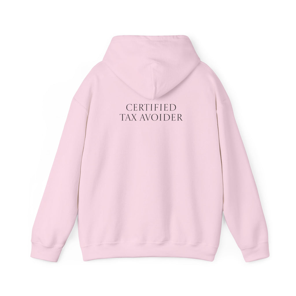 Certified Tax Avoider Hoodie Back