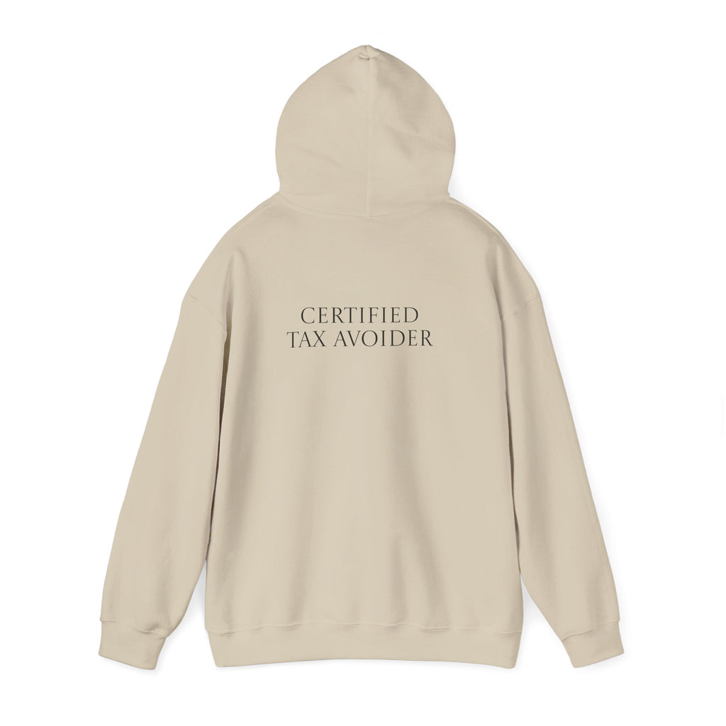 Certified Tax Avoider Hoodie Back