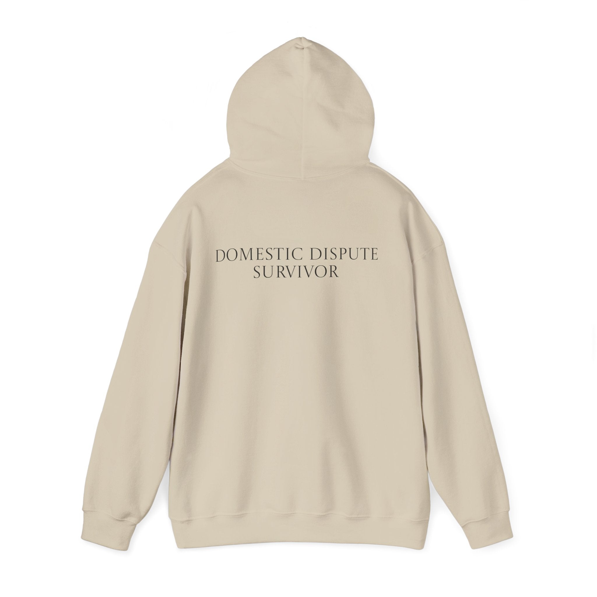 Domestic Dispute Survivor Hoodie Back