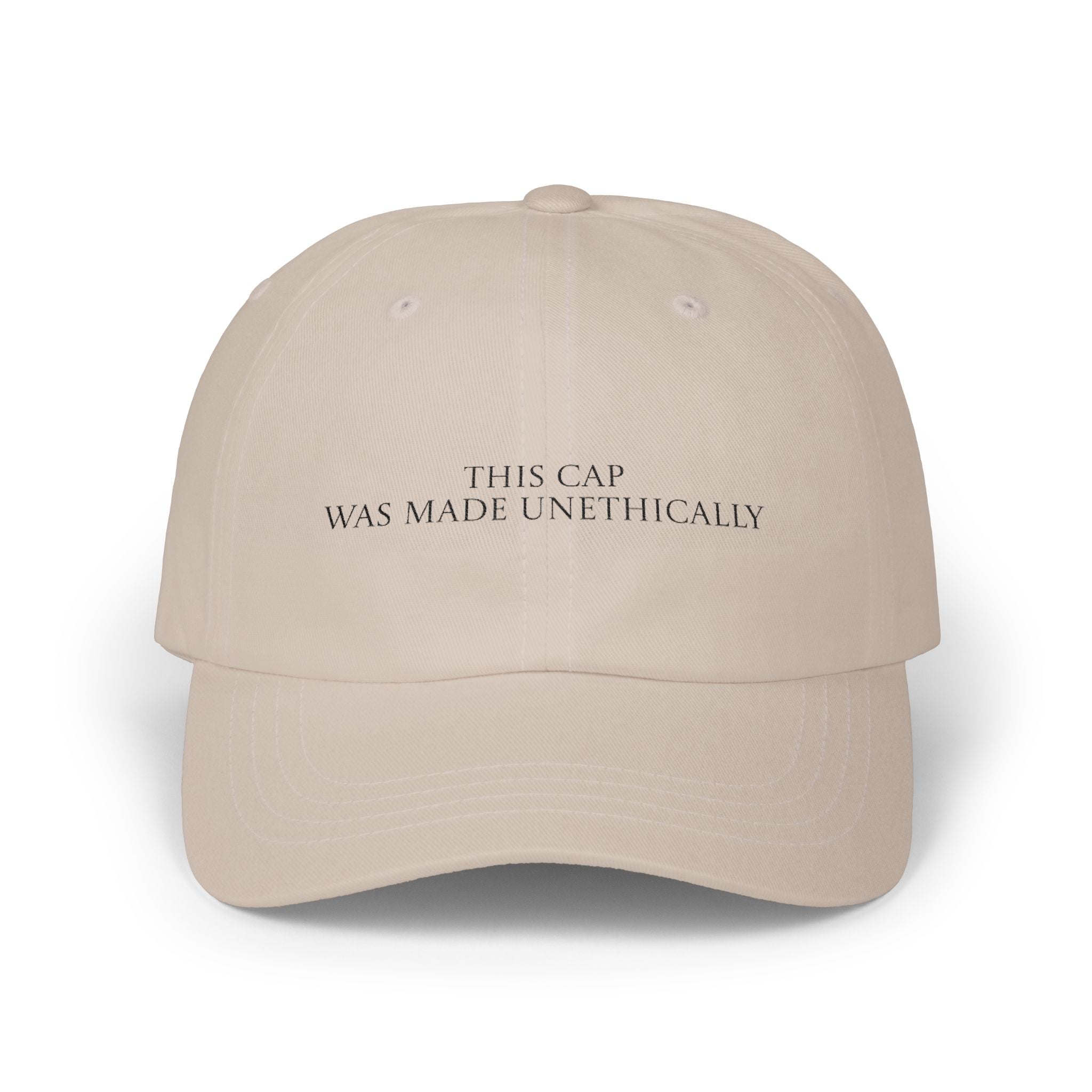 This Cap Was Made Unethically